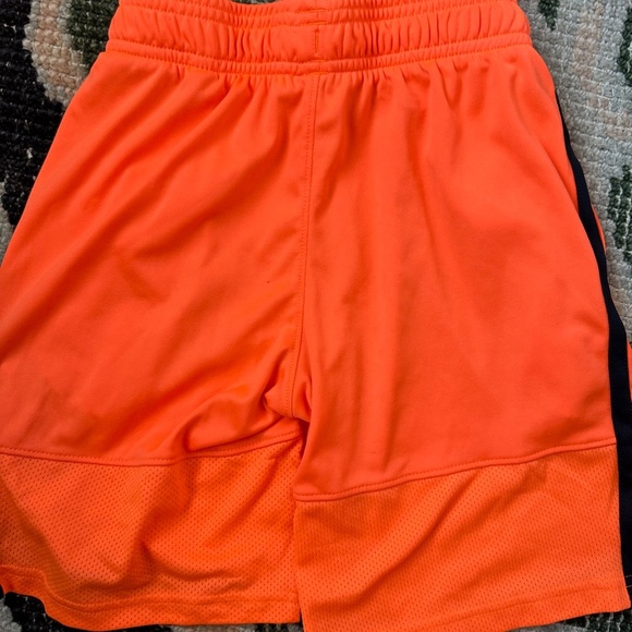 Under Armour Boys Orange & Black Stripe Shorts — Youth XS - Picture 3 of 4